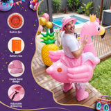 Inflatable Costume Ride On Flamingo Adult Party Suit Pink One Size - 45-Degree Angle