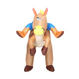 Inflatable Cowboy Costume Adult Suit Blow Up Party Fancy Dress Halloween Cosplay - Side View