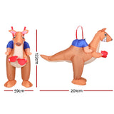 Inflatable Kangaroo Costume Adult Suit Blow Up Party Fancy Dress Halloween Cosplay - Front View