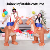 Inflatable Kangaroo Costume Adult Suit Blow Up Party Fancy Dress Halloween Cosplay - Rear View