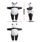 Inflatable Costume Panda Suit Fancy Dress Adult Party Outfit Black One Size - Front View