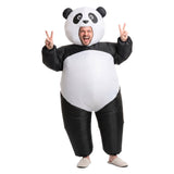 Inflatable Costume Panda Suit Fancy Dress Adult Party Outfit Black One Size - Side View