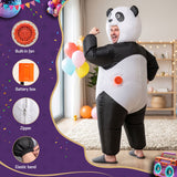 Inflatable Costume Panda Suit Fancy Dress Adult Party Outfit Black One Size - 45-Degree Angle