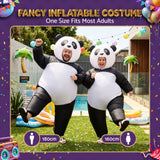 Inflatable Costume Panda Suit Fancy Dress Adult Party Outfit Black One Size