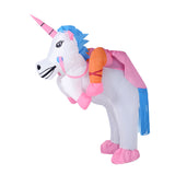 Inflatable Unicorn Costume Adult Suit Blow Up Party Fancy Dress Halloween Cosplay - Top-Down View
