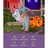 Inflatable Unicorn Costume Adult Suit Blow Up Party Fancy Dress Halloween Cosplay - 45-Degree Angle