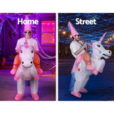 Inflatable Unicorn Costume Adult Suit Blow Up Party Fancy Dress Halloween Cosplay - Rear View