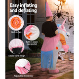 Inflatable Unicorn Costume Adult Suit Blow Up Party Fancy Dress Halloween Cosplay - Close-Up Angle