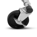 Artiss adjustable clothes rack on wheels, chrome metal, lockable castors