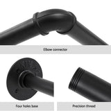 Artiss Clothes Rack Garment Rail Metal Industrial Pipe Wall Mounted 2 Pack - 45-Degree Angle