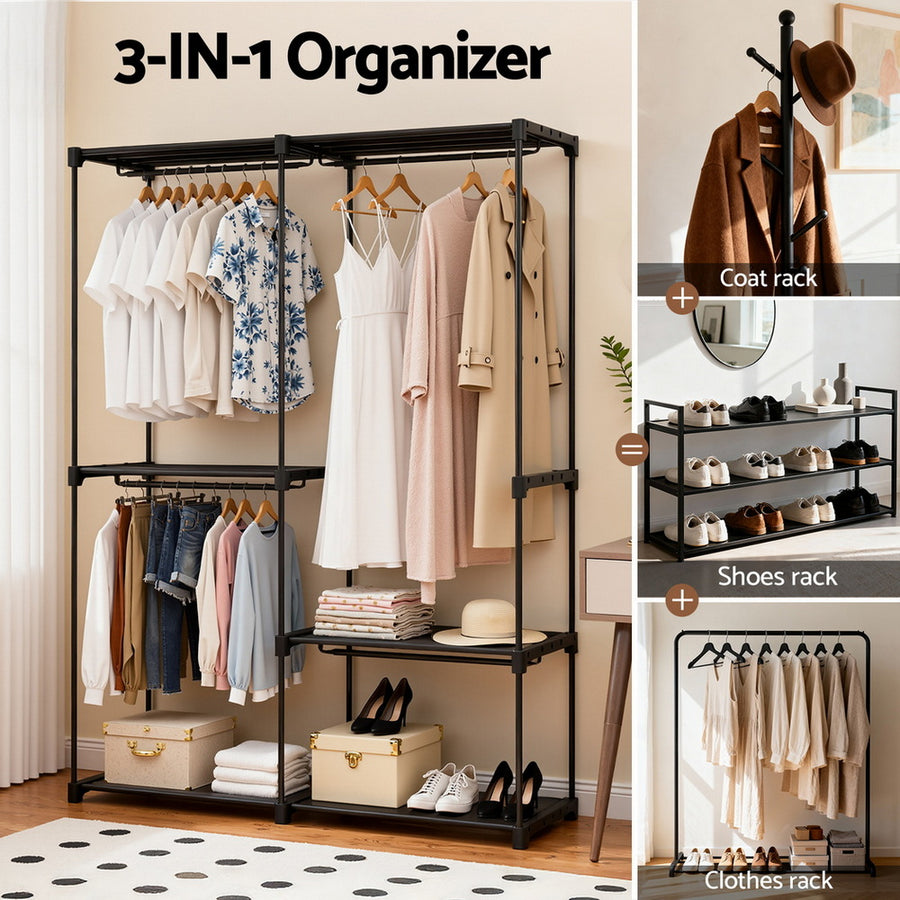 Artiss Wardrobe Clothes Rack Closet 181cm, image 5