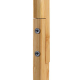 Bamboo 3-Tier Garment Rack with 9 Hooks and Tree Design - Top-Down View