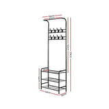 Artiss Clothes Rack Airer Coat Stand 179cm Hanger Rail Closet - Top-Down View