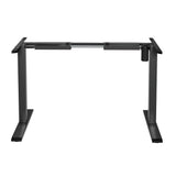 Artiss Electric Standing Desk Frame Only Height Adjustable 70KG Load Black - Side View