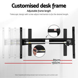 Artiss Electric Standing Desk Frame Only Height Adjustable 70KG Load Black - 45-Degree Angle
