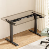 Artiss Electric Standing Desk Frame Only Height Adjustable 70KG Load Black - Close-Up Angle