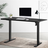 Artiss Standing Desk Motorised Black 120CM - Close-Up Angle