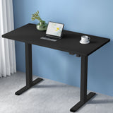 Artiss Standing Desk Motorised Black 140CM - Close-Up Angle