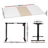 Artiss Motorised Standing Desk Sit Stand Desks 140CM - Front View