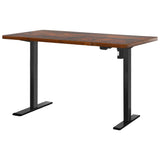 Artiss Standing Desk Motorised Rustic Brown 120CM - Close-Up Angle