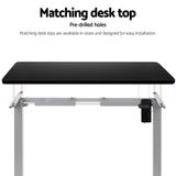 Artiss Electric Standing Desk Frame Only Height Adjustable 70KG Load Grey - Rear View