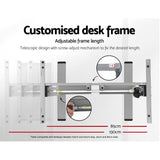 Artiss Standing Desk Motorised 120CM Black - 45-Degree Angle
