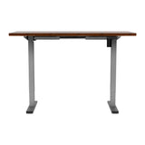 Artiss Standing Desk Motorised 140CM Rustic Brown - Side View