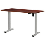 Artiss Standing Desk Motorised 120CM Walnut - Close-Up Angle