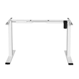 Artiss Electric Standing Desk Frame Only Height Adjustable 70KG Load White - Side View