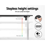 Artiss Standing Desk Motorised Sit Stand Desks Black 120CM - Top-Down View