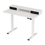 Artiss Electric Standing Desk with Storage Shelf Drawer Office Table 120CM - Close-Up Angle