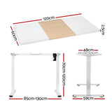 Artiss Standing Desk Motorised Sit Stand Desks 120CM - Front View