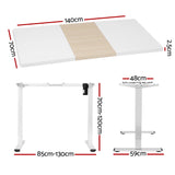 Artiss Electric Standing Desk Sit Stand Desks 140CM - Front View