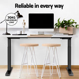 Artiss Standing Desk Motorised Electric Dual Motor 120CM - Rear View