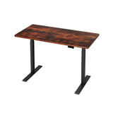 Artiss Standing Desk Motorised Dual Motor Rustic Brwon 120CM - Close-Up Angle