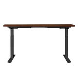 Artiss Standing Desk Motorised Dual Motor Rustic Brwon 140CM - Side View
