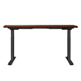 Artiss Standing Desk Motorised Dual Motor Walnut 140CM - Side View