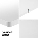 Artiss Standing Desk Motorised Dual Motor White 120CM - Top-Down View