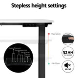 Artiss Standing Desk Motorised Dual Motor White 120CM - 45-Degree Angle