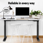 Artiss Standing Desk Motorised Dual Motor White 140CM, image 6