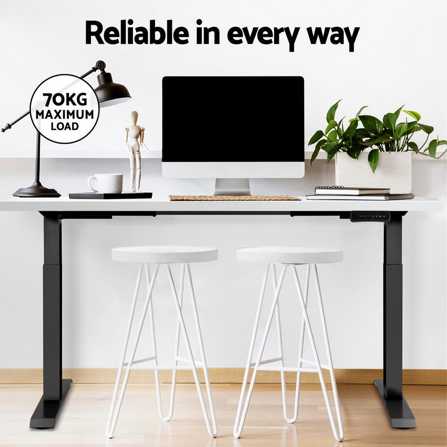 Artiss Standing Desk Motorised Dual Motor White 140CM, image 6