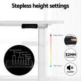 Artiss Electric Standing Desk Dual Motor Office Table With Shelf Drawer120CM - Top-Down View