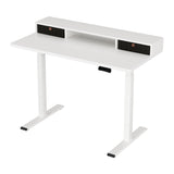 Artiss Electric Standing Desk Dual Motor Office Table With Shelf Drawer120CM - Close-Up Angle