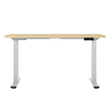 Artiss Standing Desk Motorised Dual Motor 120CM White Oak - Side View