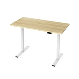 Artiss Standing Desk Motorised Dual Motor 120CM White Oak - Close-Up Angle