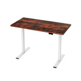 Artiss Standing Desk Motorised Dual Motor 120CM Rustic Brwon - Close-Up Angle