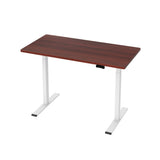Artiss Standing Desk Motorised Dual Motor 120CM Walnut - Close-Up Angle
