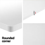 Artiss Standing Desk Motorised Dual Motor 140CM White - Top-Down View