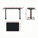 Artiss Gaming Desks Standing Desk Motorised 140CM Black