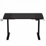 Artiss Gaming Desks Standing Desk Motorised 140CM Black - Side View